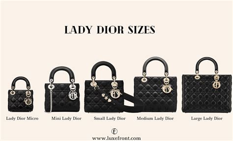 medium lady dior dimensions|Lady Dior vault size chart.